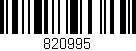 Código de barras (EAN, GTIN, SKU, ISBN): '820995'