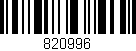 Código de barras (EAN, GTIN, SKU, ISBN): '820996'