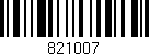 Código de barras (EAN, GTIN, SKU, ISBN): '821007'