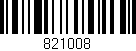 Código de barras (EAN, GTIN, SKU, ISBN): '821008'