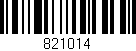 Código de barras (EAN, GTIN, SKU, ISBN): '821014'