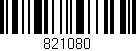 Código de barras (EAN, GTIN, SKU, ISBN): '821080'