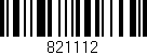 Código de barras (EAN, GTIN, SKU, ISBN): '821112'