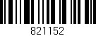 Código de barras (EAN, GTIN, SKU, ISBN): '821152'