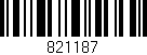 Código de barras (EAN, GTIN, SKU, ISBN): '821187'