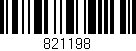 Código de barras (EAN, GTIN, SKU, ISBN): '821198'