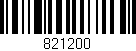Código de barras (EAN, GTIN, SKU, ISBN): '821200'