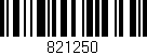 Código de barras (EAN, GTIN, SKU, ISBN): '821250'