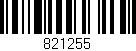 Código de barras (EAN, GTIN, SKU, ISBN): '821255'