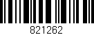 Código de barras (EAN, GTIN, SKU, ISBN): '821262'
