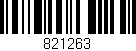 Código de barras (EAN, GTIN, SKU, ISBN): '821263'