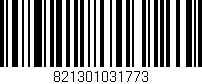 Código de barras (EAN, GTIN, SKU, ISBN): '821301031773'