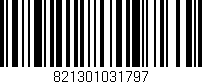 Código de barras (EAN, GTIN, SKU, ISBN): '821301031797'