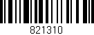 Código de barras (EAN, GTIN, SKU, ISBN): '821310'