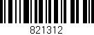 Código de barras (EAN, GTIN, SKU, ISBN): '821312'