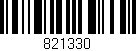 Código de barras (EAN, GTIN, SKU, ISBN): '821330'