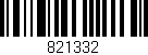Código de barras (EAN, GTIN, SKU, ISBN): '821332'