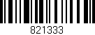 Código de barras (EAN, GTIN, SKU, ISBN): '821333'