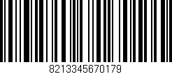 Código de barras (EAN, GTIN, SKU, ISBN): '8213345670179'
