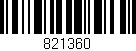 Código de barras (EAN, GTIN, SKU, ISBN): '821360'