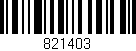 Código de barras (EAN, GTIN, SKU, ISBN): '821403'
