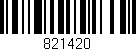 Código de barras (EAN, GTIN, SKU, ISBN): '821420'