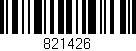 Código de barras (EAN, GTIN, SKU, ISBN): '821426'