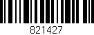 Código de barras (EAN, GTIN, SKU, ISBN): '821427'