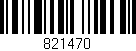 Código de barras (EAN, GTIN, SKU, ISBN): '821470'