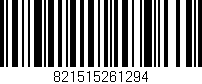 Código de barras (EAN, GTIN, SKU, ISBN): '821515261294'
