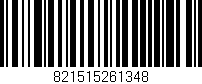 Código de barras (EAN, GTIN, SKU, ISBN): '821515261348'
