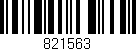 Código de barras (EAN, GTIN, SKU, ISBN): '821563'