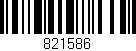 Código de barras (EAN, GTIN, SKU, ISBN): '821586'