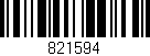 Código de barras (EAN, GTIN, SKU, ISBN): '821594'