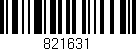 Código de barras (EAN, GTIN, SKU, ISBN): '821631'