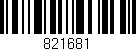 Código de barras (EAN, GTIN, SKU, ISBN): '821681'