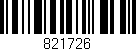 Código de barras (EAN, GTIN, SKU, ISBN): '821726'