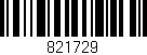 Código de barras (EAN, GTIN, SKU, ISBN): '821729'