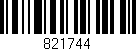 Código de barras (EAN, GTIN, SKU, ISBN): '821744'
