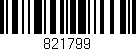 Código de barras (EAN, GTIN, SKU, ISBN): '821799'