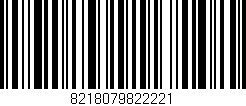Código de barras (EAN, GTIN, SKU, ISBN): '8218079822221'