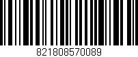 Código de barras (EAN, GTIN, SKU, ISBN): '821808570089'