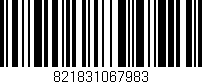 Código de barras (EAN, GTIN, SKU, ISBN): '821831067983'