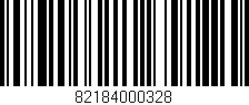 Código de barras (EAN, GTIN, SKU, ISBN): '82184000328'