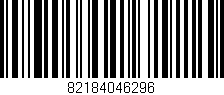 Código de barras (EAN, GTIN, SKU, ISBN): '82184046296'