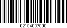 Código de barras (EAN, GTIN, SKU, ISBN): '82184087008'