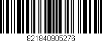 Código de barras (EAN, GTIN, SKU, ISBN): '821840905276'