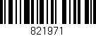 Código de barras (EAN, GTIN, SKU, ISBN): '821971'
