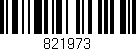 Código de barras (EAN, GTIN, SKU, ISBN): '821973'