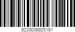 Código de barras (EAN, GTIN, SKU, ISBN): '8220038825181'
